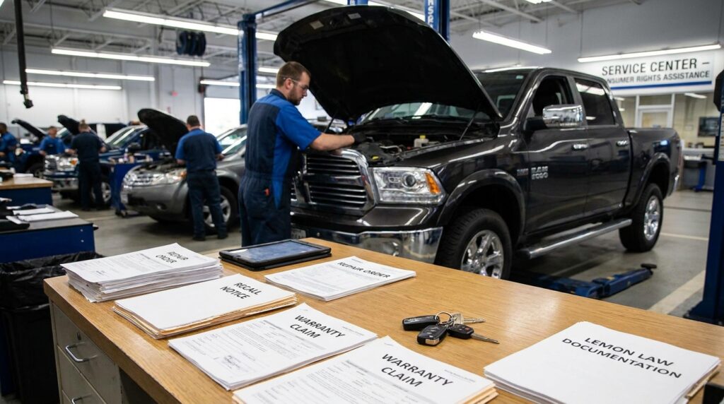 GM engine repair records for a lemon law claim